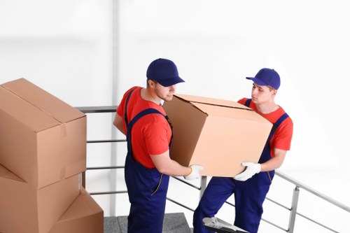 Mobile storage unit delivered for a Pimlico home move