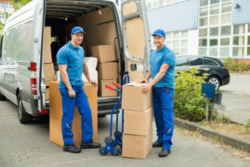 Low-carbon van used for sustainable storage collections in Pimlico