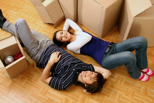 Practical storage arrangement for residents and commercial customers in Pimlico