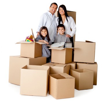 Secure storage unit interior with organised boxes
